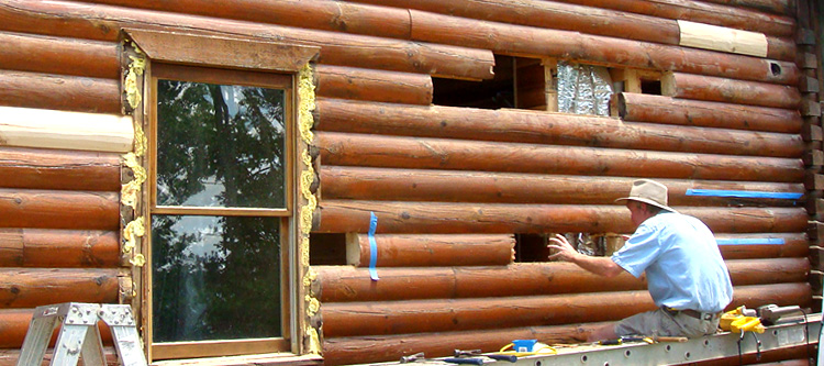 Log Home Repair Stow, Ohio